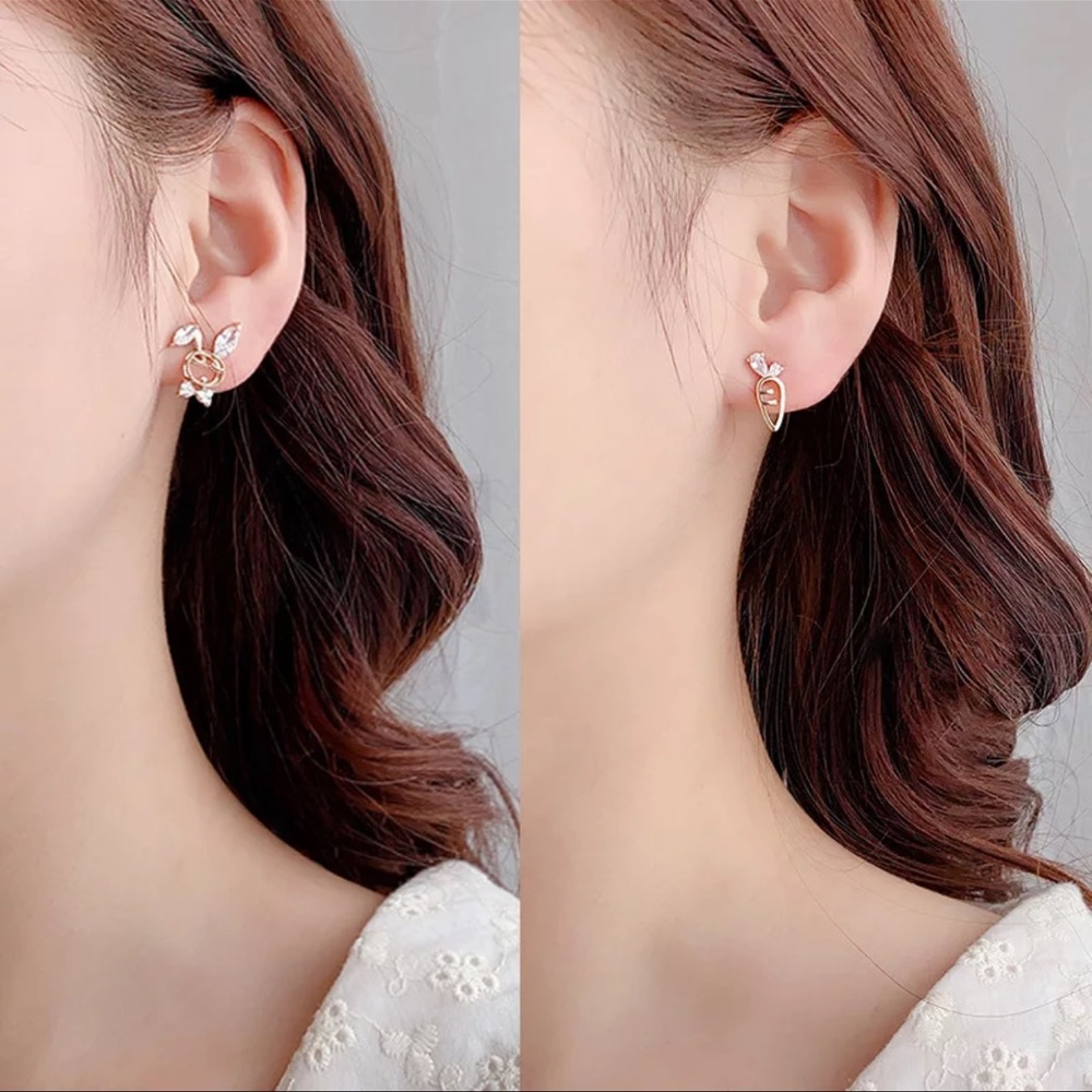 Rabbit earrings - Picture 2 of 3
